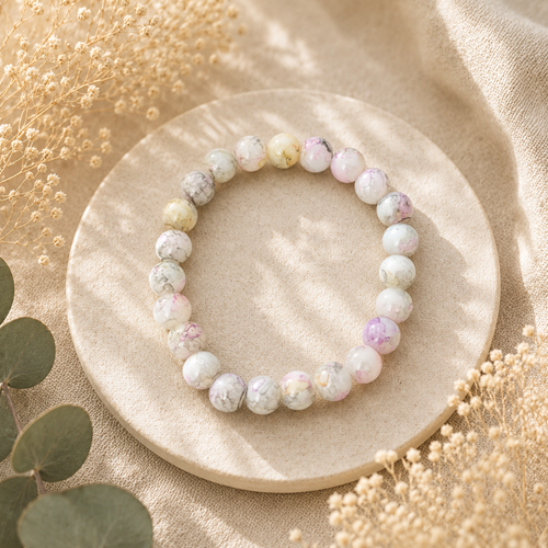 Luxuriöses RissGlas Kugelarmband
