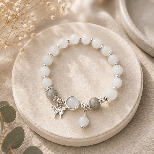 Opal Schmetterling Kugelarmband