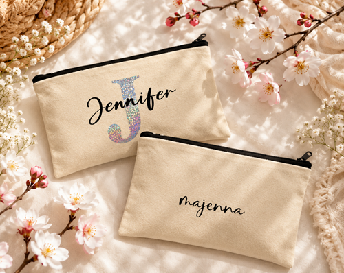 Personalisierte Tasche mit Name & Initial