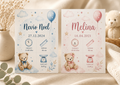 Personalisiertes Baby Poster zur Geburt