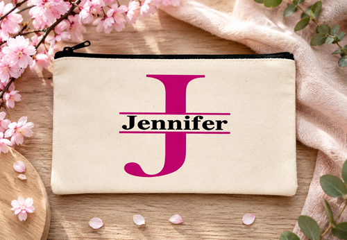 Tasche mit Monogramm