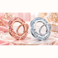 360° Magnetischer Handy-Ringhalter mit Glitzer – Roségold & Silber